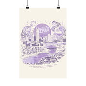 Night One Nashville Eras Tour Skyline Ivory Poster