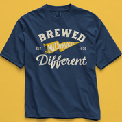 Brewed Different Milwaukee Tee in True Navy