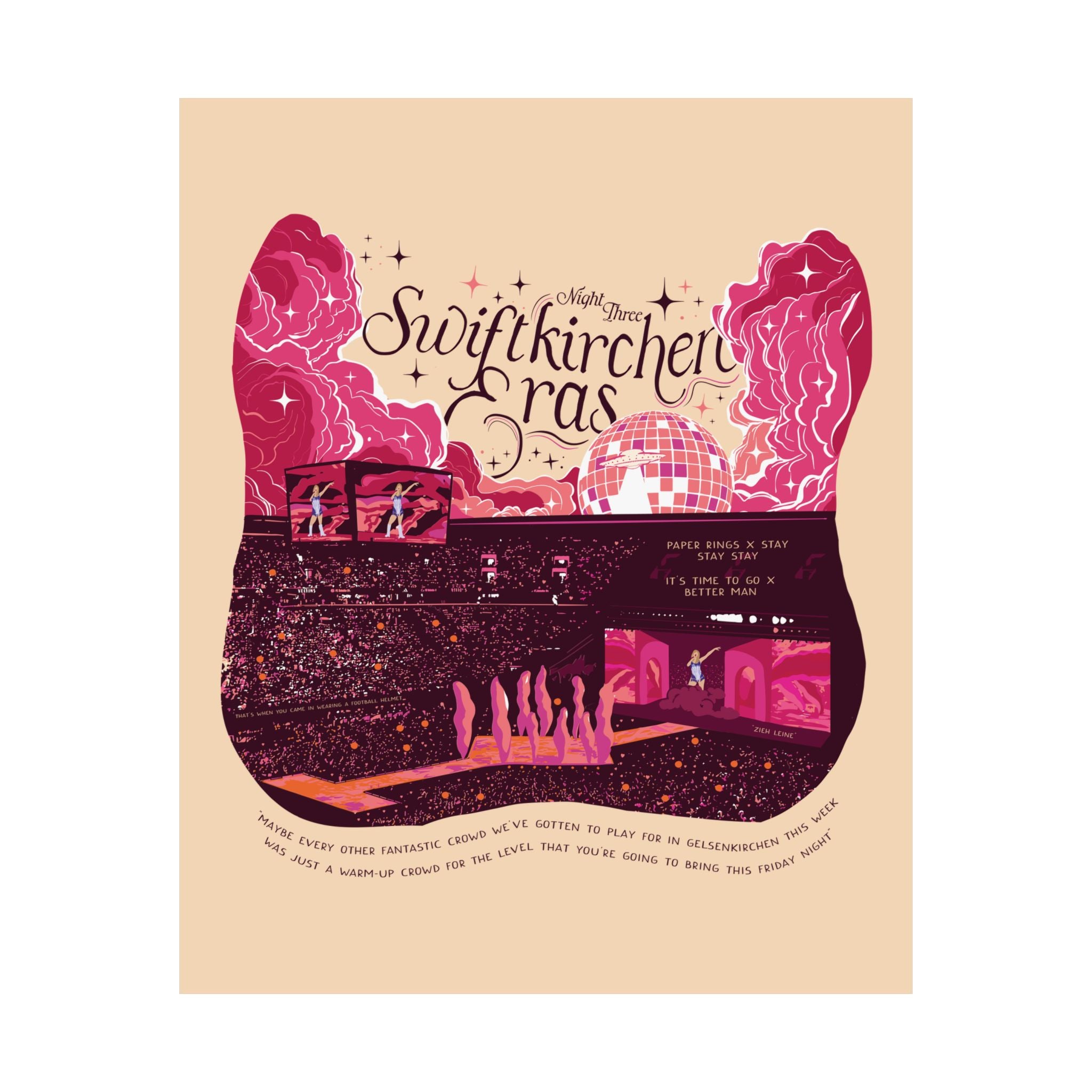 Ivory Gelsenkirchen Eras Night Three Poster