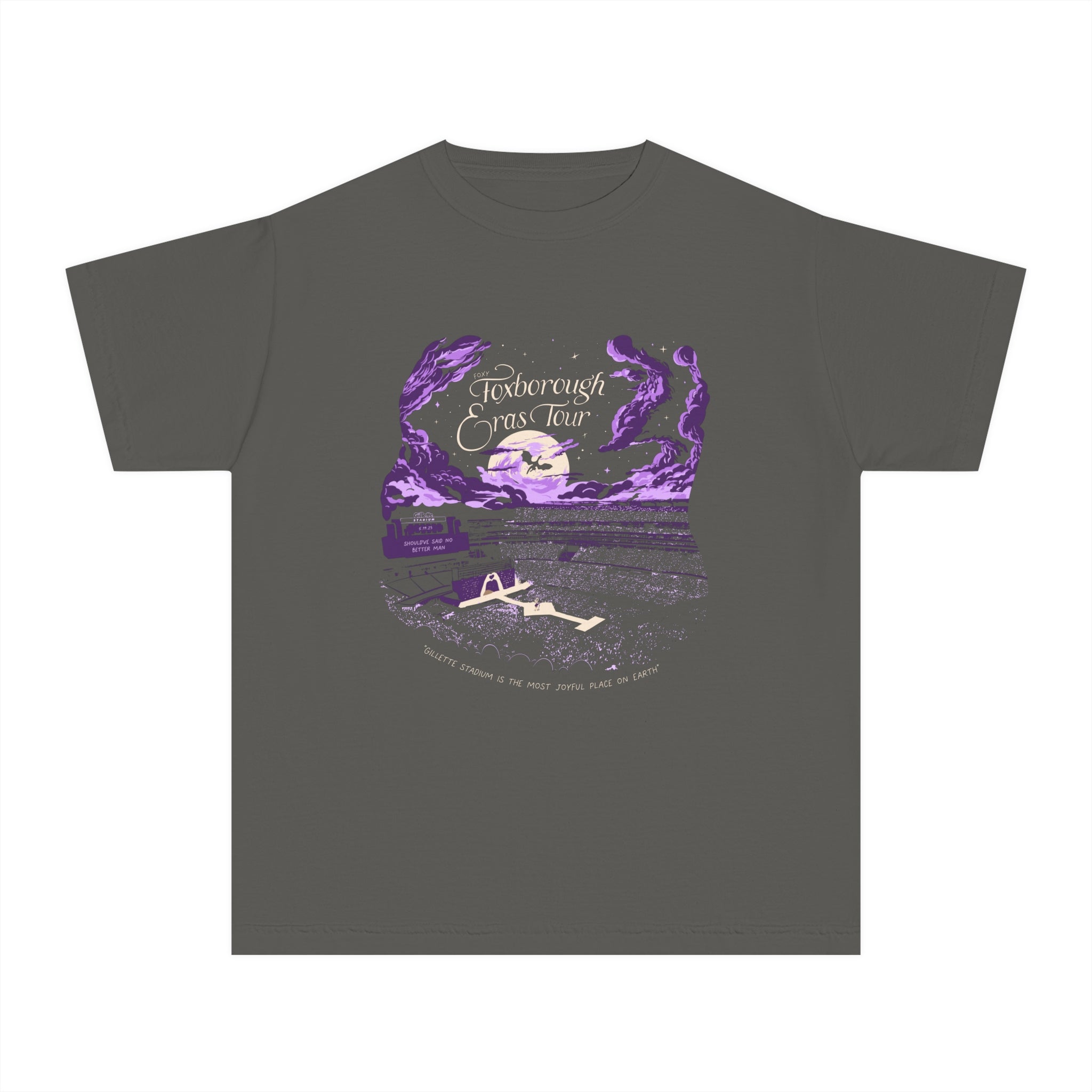 Night One Foxborough Eras Gillette Stadium Youth Midweight Tee