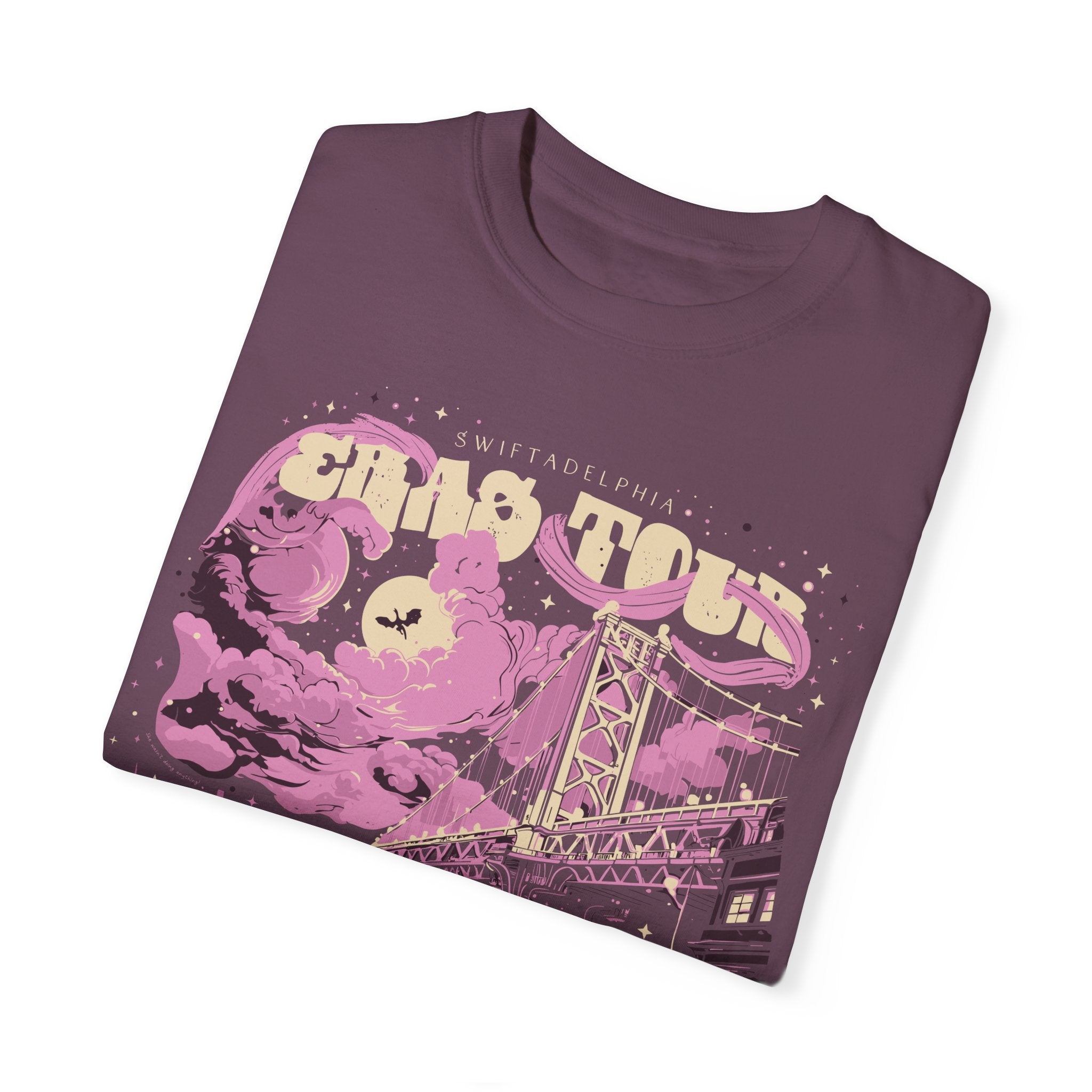 Night Two Swiftadelphia Skyline Single Sided Eras Tour Shirt