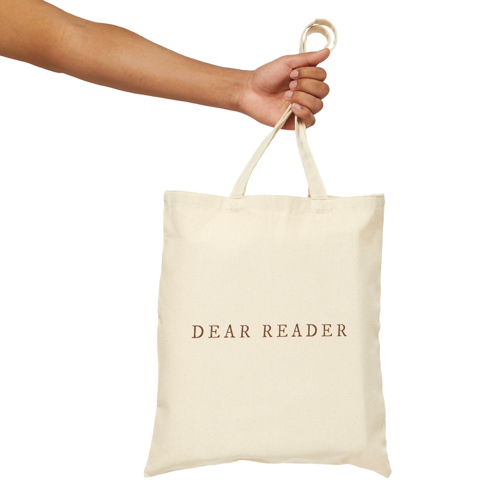 Dear Reader Canvas Tote Bag