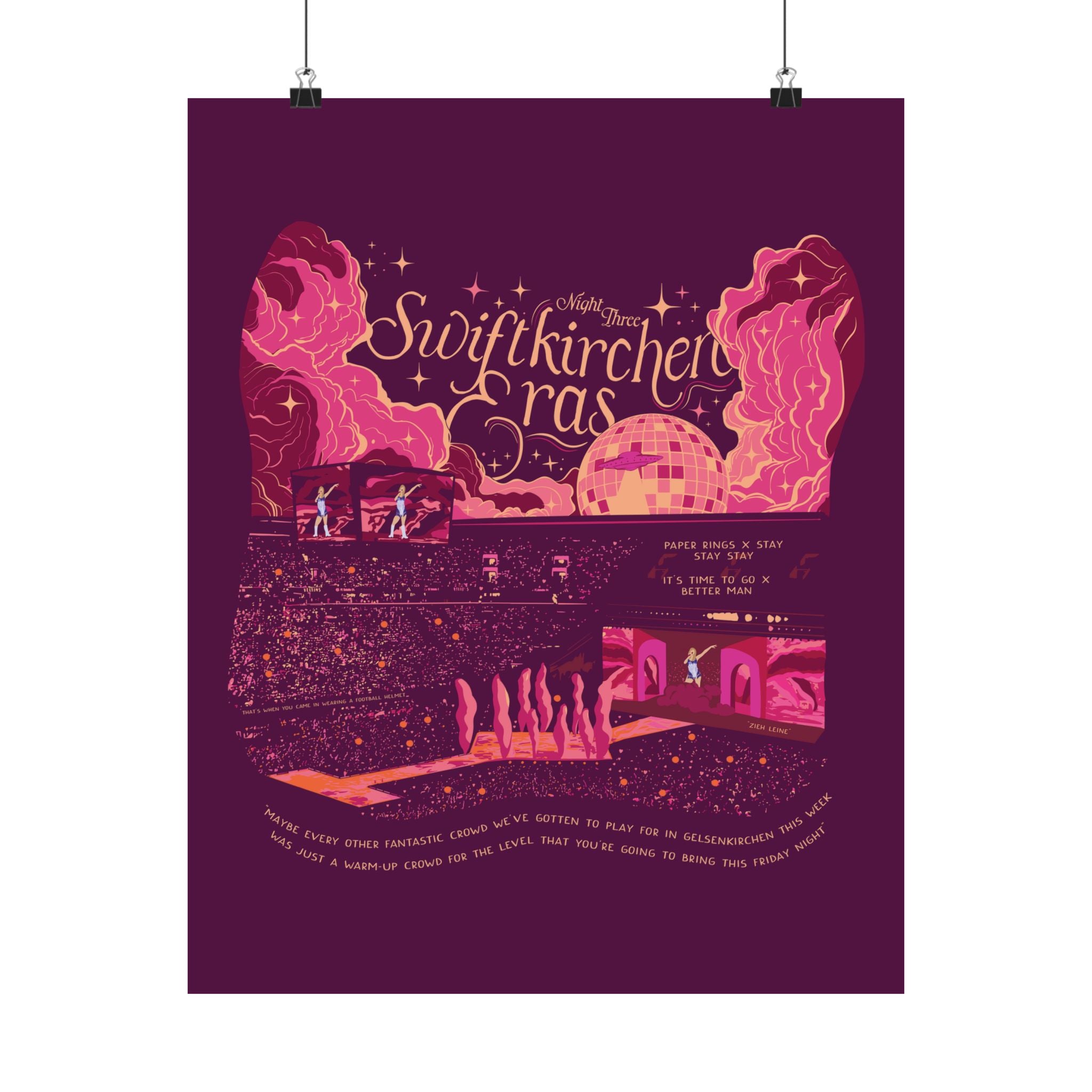Berry Gelsenkirchen Eras Night Three Poster