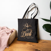 Deal With This Devil Canvas Tote Bag