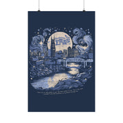 Night Two Nashville Eras Tour Skyline Navy Poster