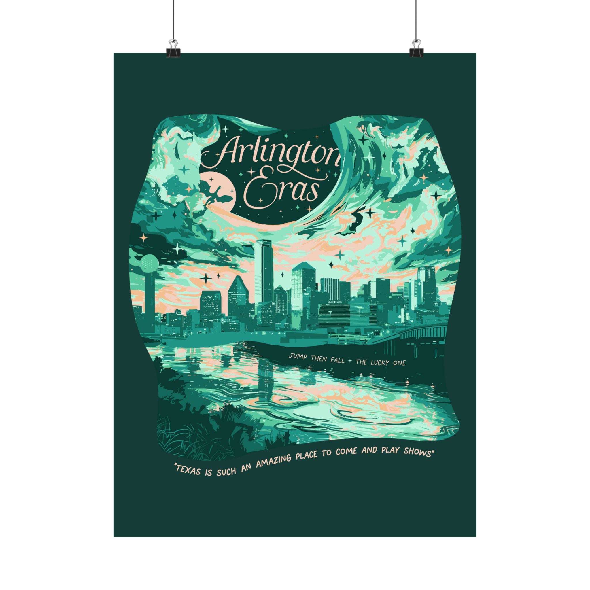 Emerald Night Three Arlington Eras Poster