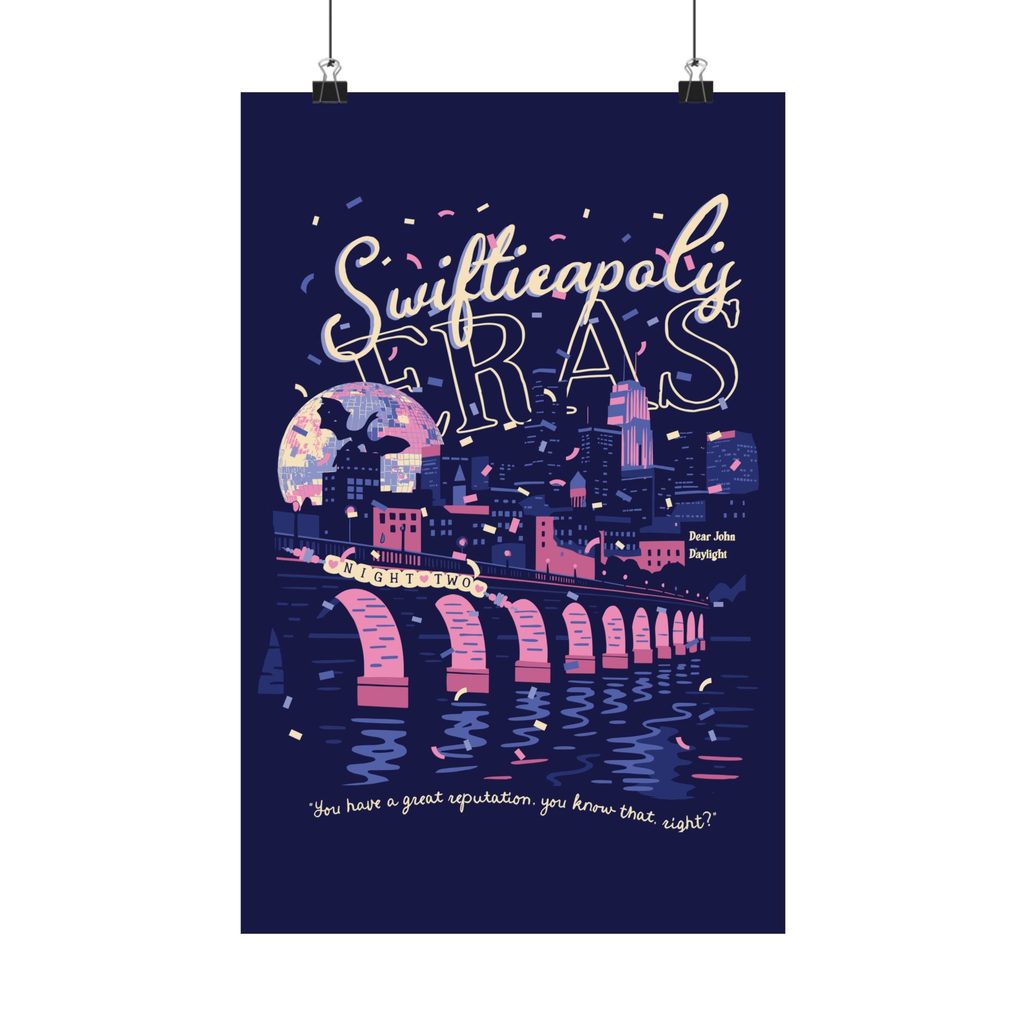 Navy Minneapolis Eras Night Two Poster
