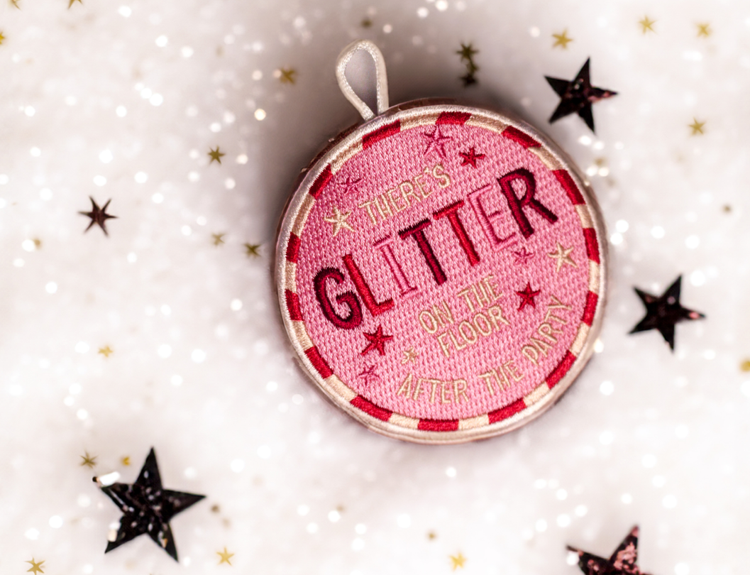 Embroidered Glitter On The Floor Ornament