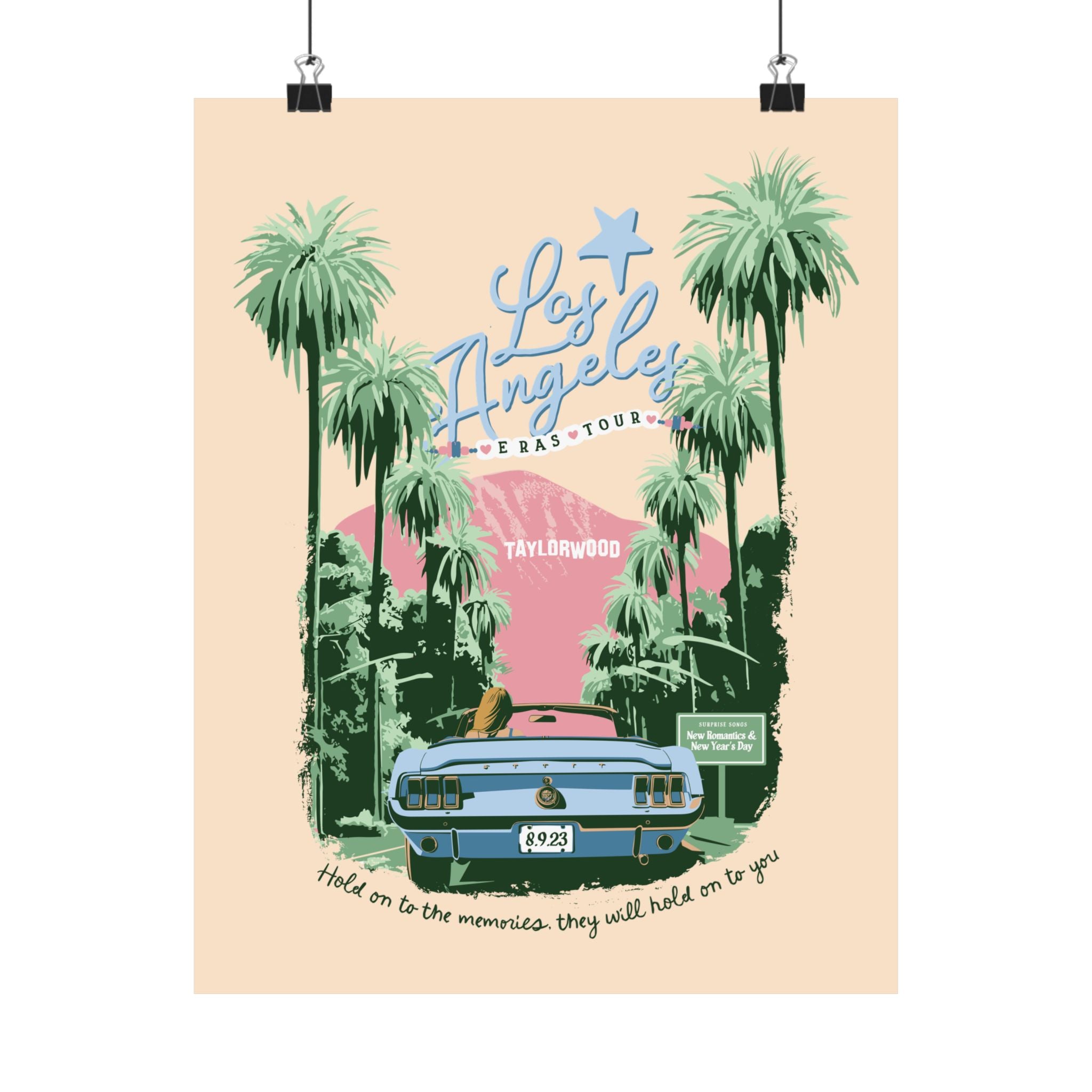 Los Angeles Eras Night Six Taylorwood Poster