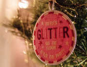 Embroidered Glitter On The Floor Ornament