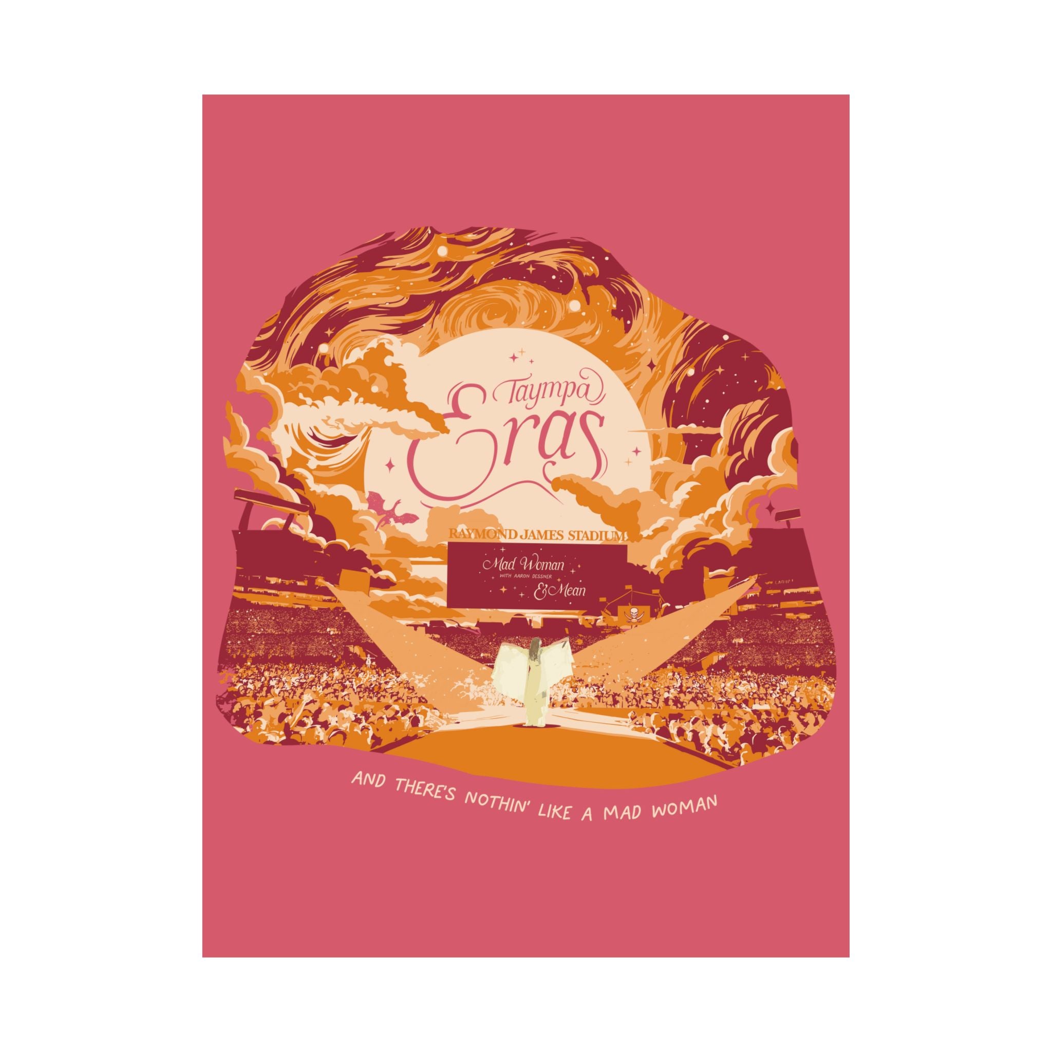 Pink Night Three Tampa Eras Tour Poster