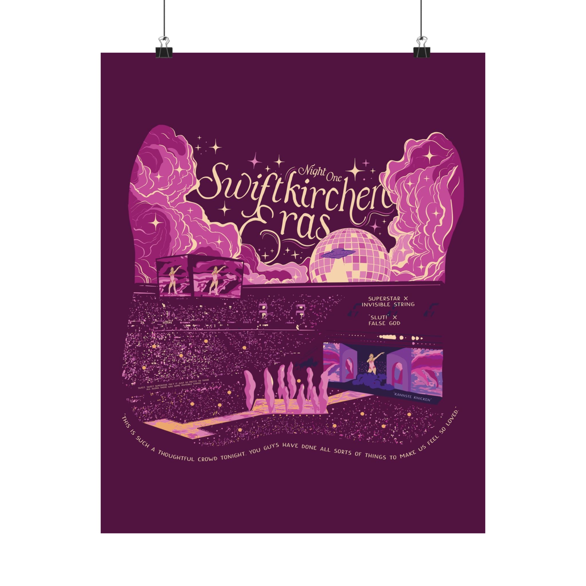 Berry Gelsenkirchen Eras Night One Poster