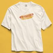 Brewed Different Hot Dog Tee in Ivory