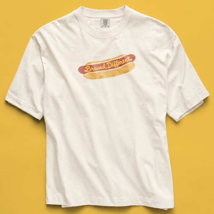 Brewed Different Hot Dog Tee