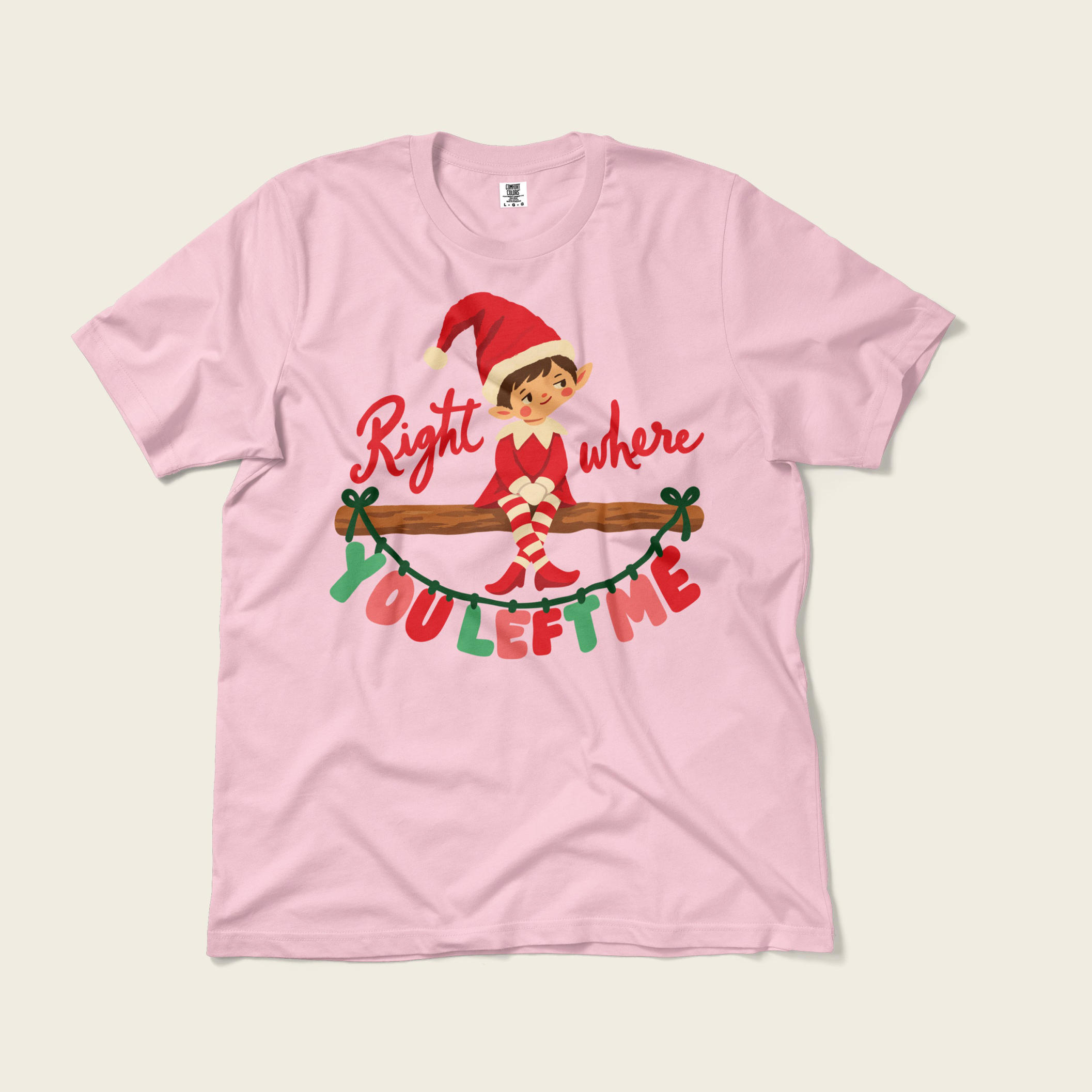 Right Where You Left Me Tee in Blossom