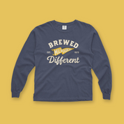 Brewed Different Milwaukee Long Sleeve Tee in Navy