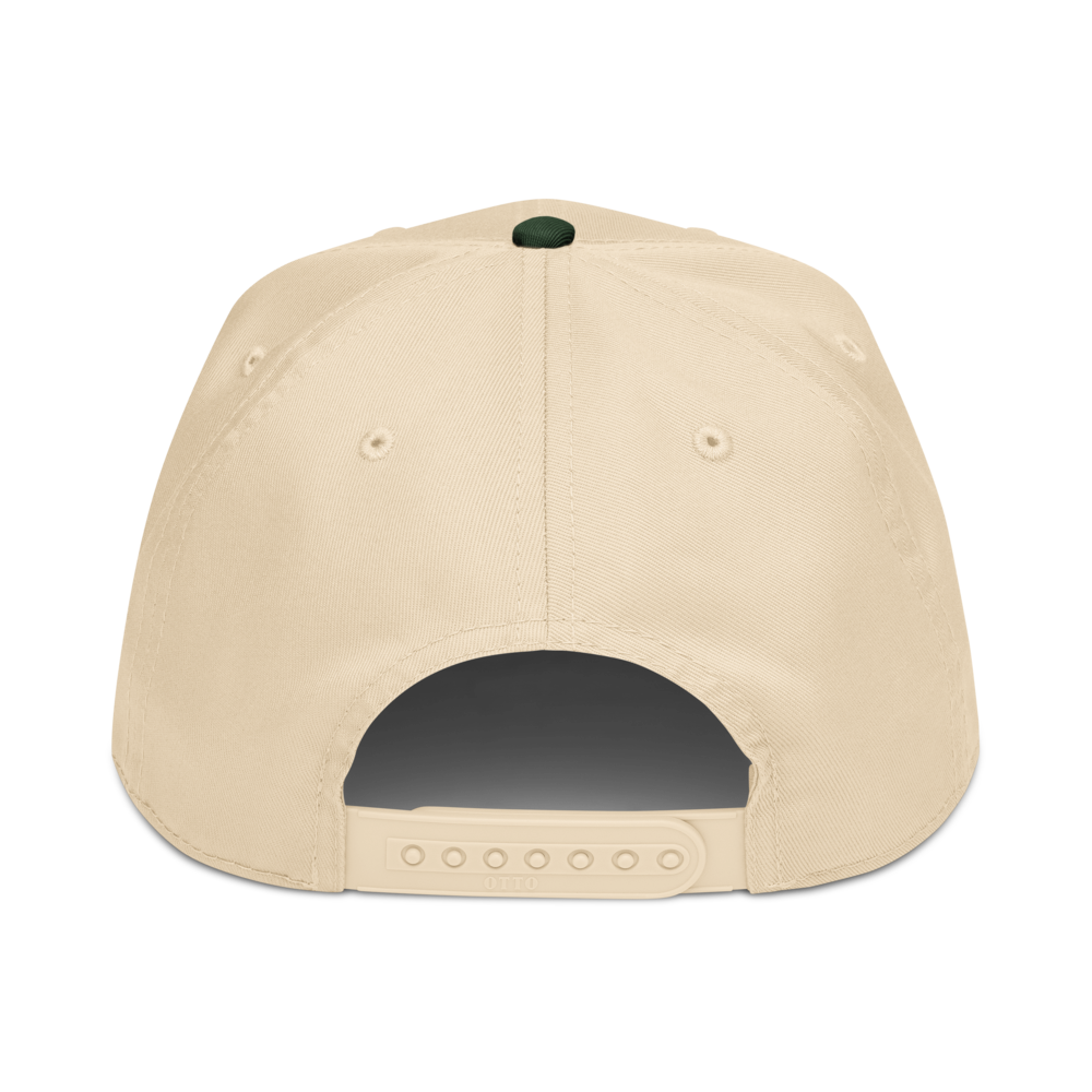 Long Live Green Bay Friendship Bracelet Trucker Hat in Dark Green/Natural, back