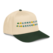 Long Live Green Bay Friendship Bracelet Trucker Hat in Dark Green/Natural, right side