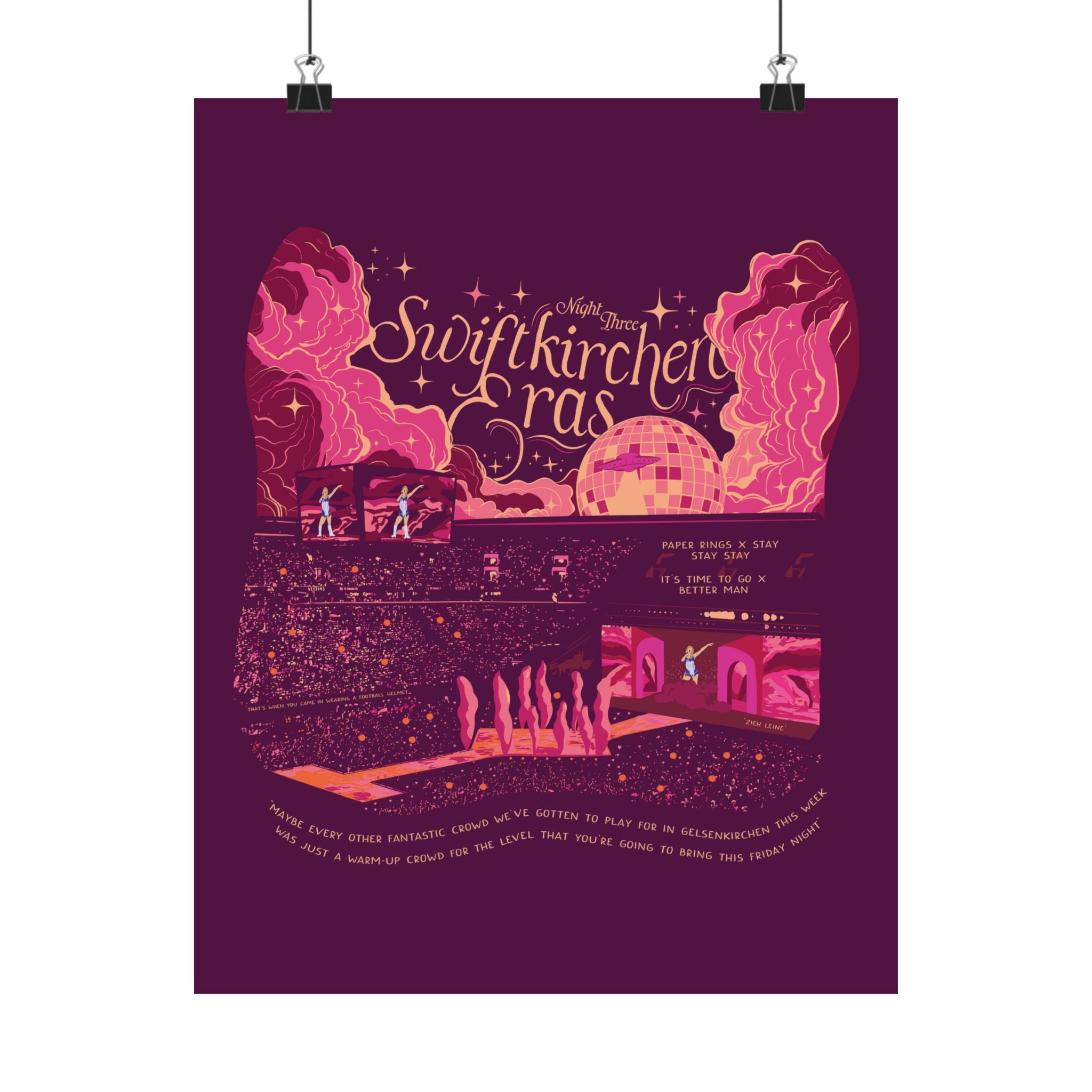 Berry Gelsenkirchen Eras Night Three Poster