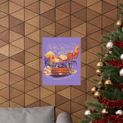 Purple Night One Sedona Drive Eraszona Tour Poster