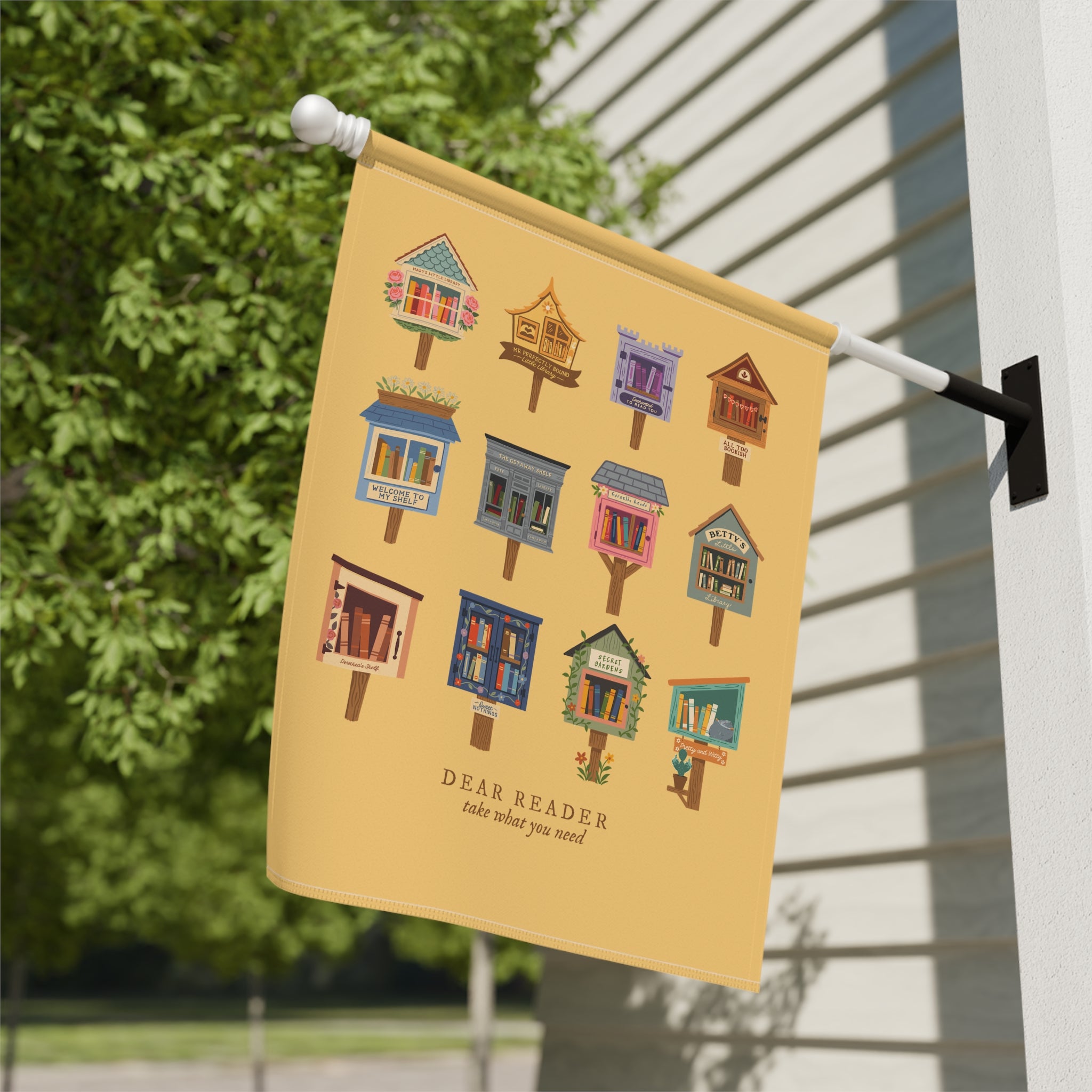 Dear Reader Garden Flag