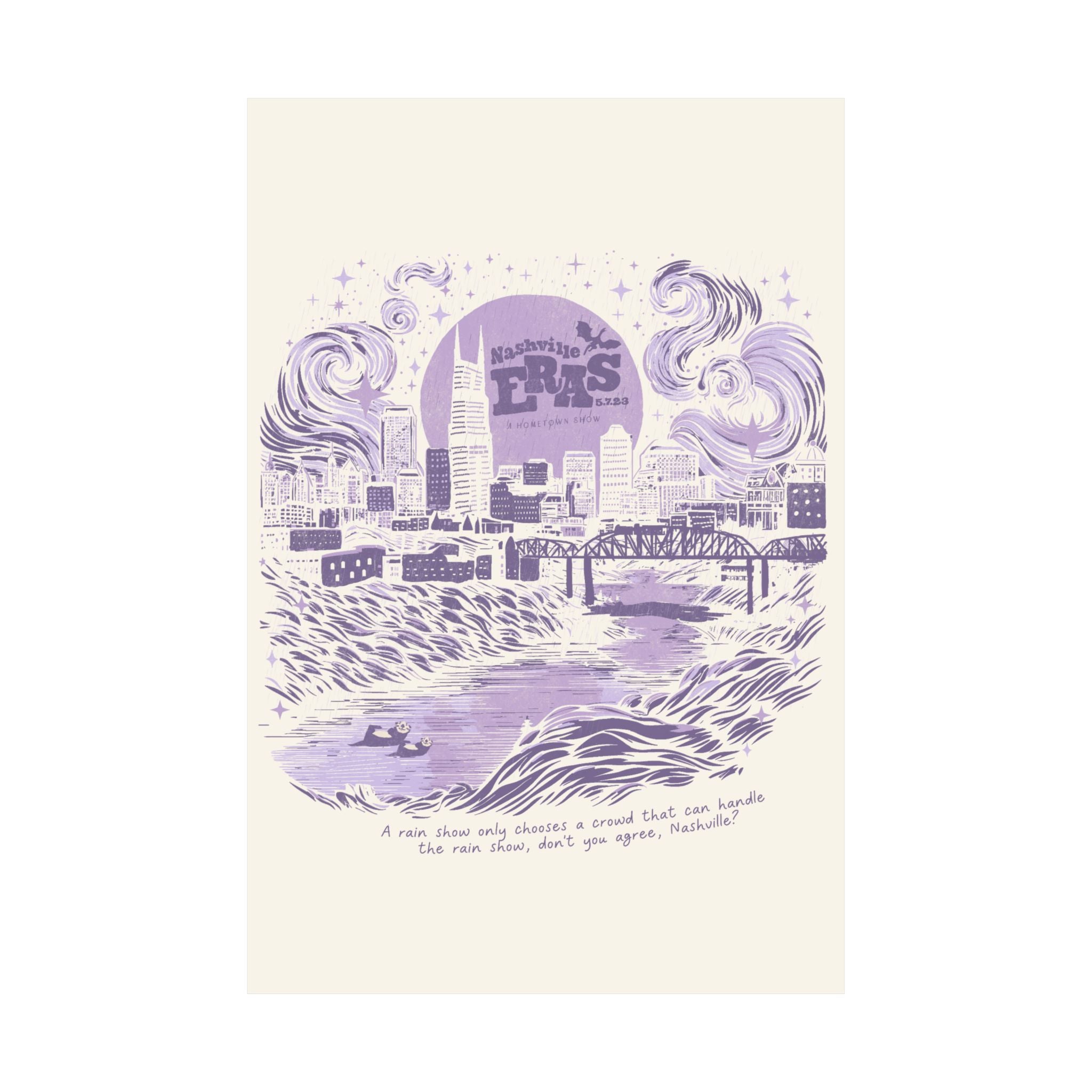 Night Three Nashville Eras Tour Skyline Poster