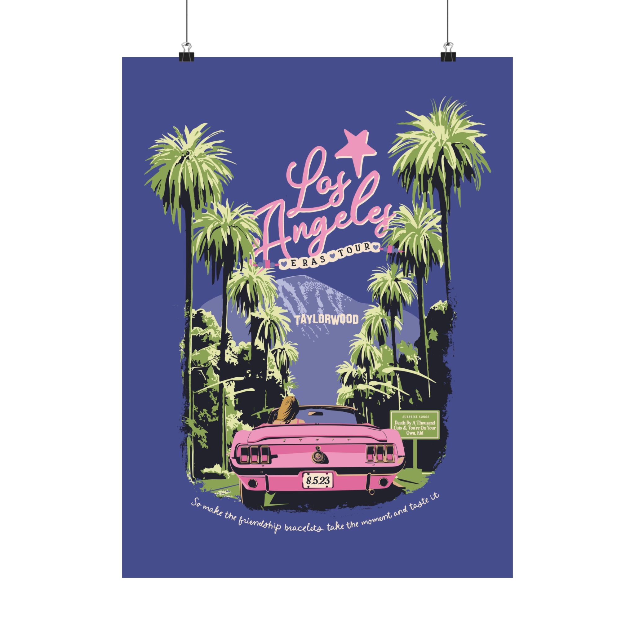 Los Angeles Eras Night Three Taylorwood Poster