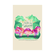 Green Surprise Song Dress Night Poster Glendale Eras Tour Poster