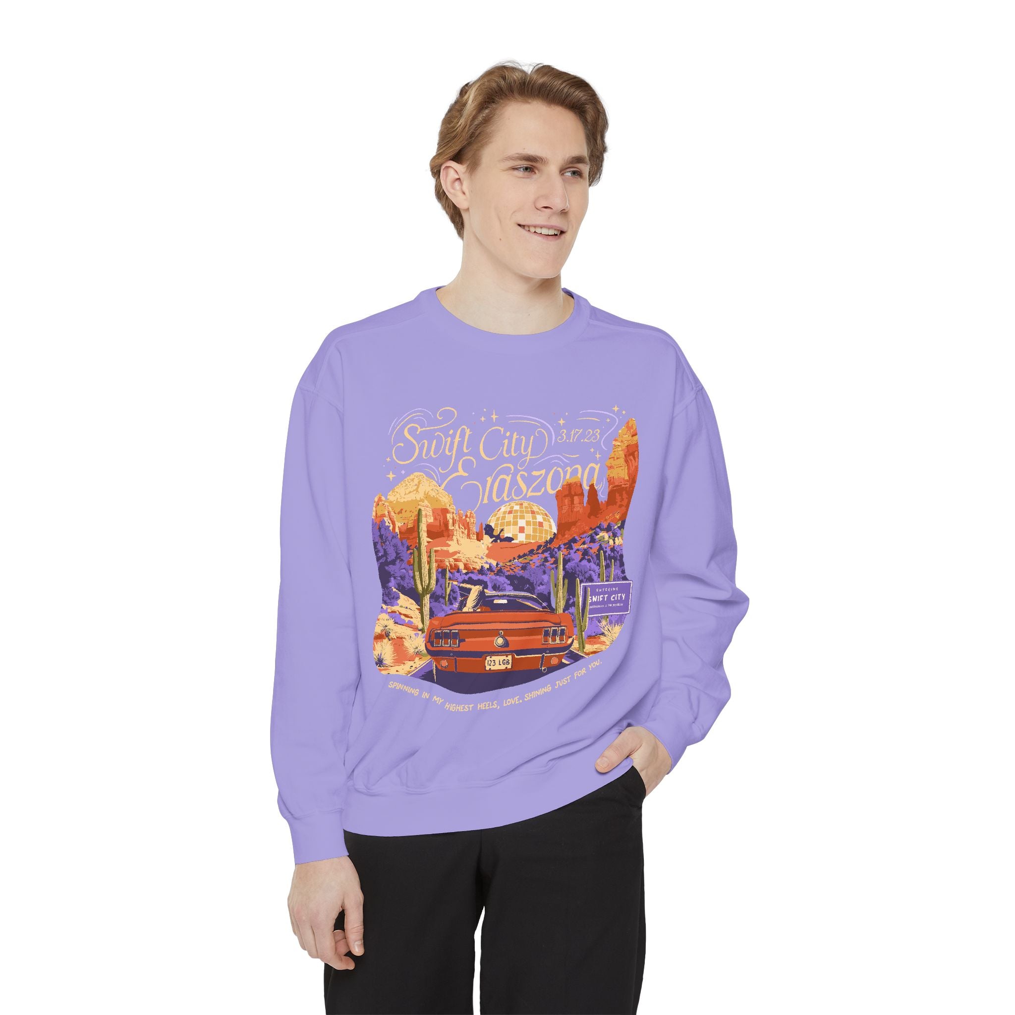 Night One Sedona Drive Eraszona Tour Crewneck