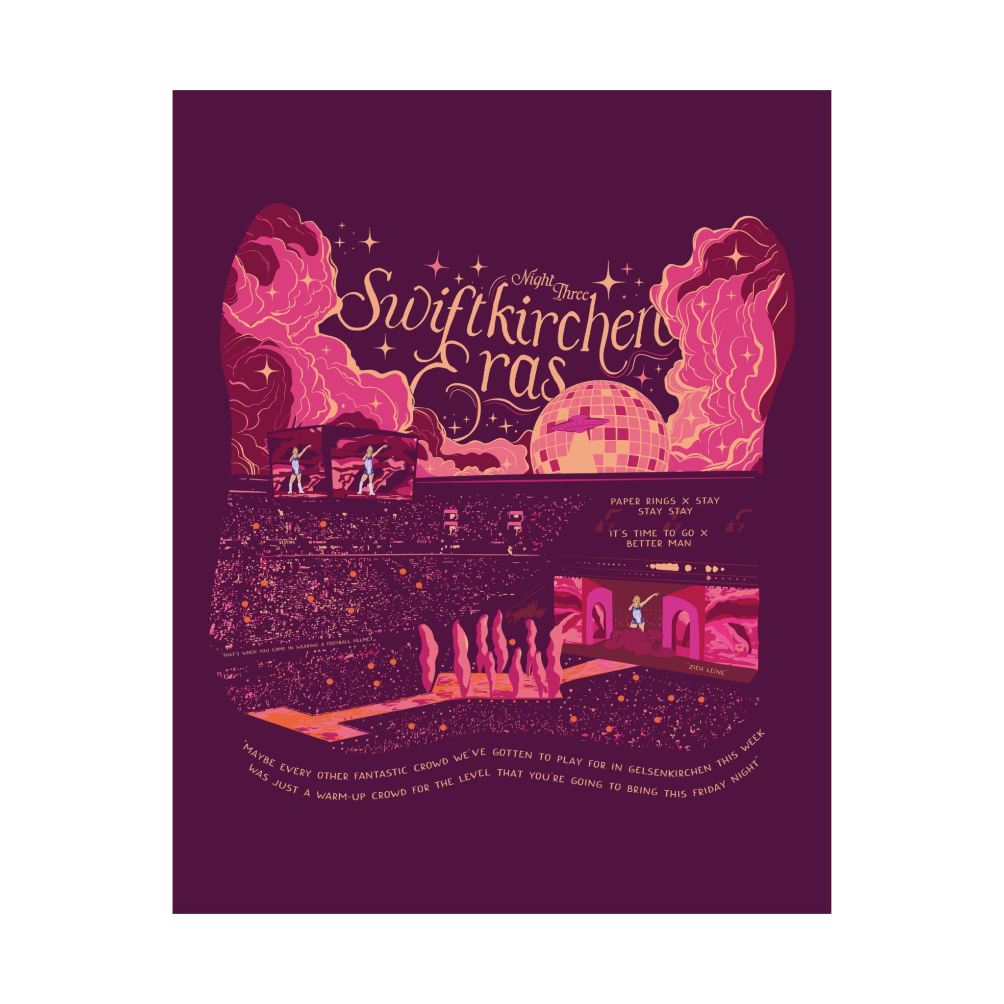 Berry Gelsenkirchen Eras Night Three Poster
