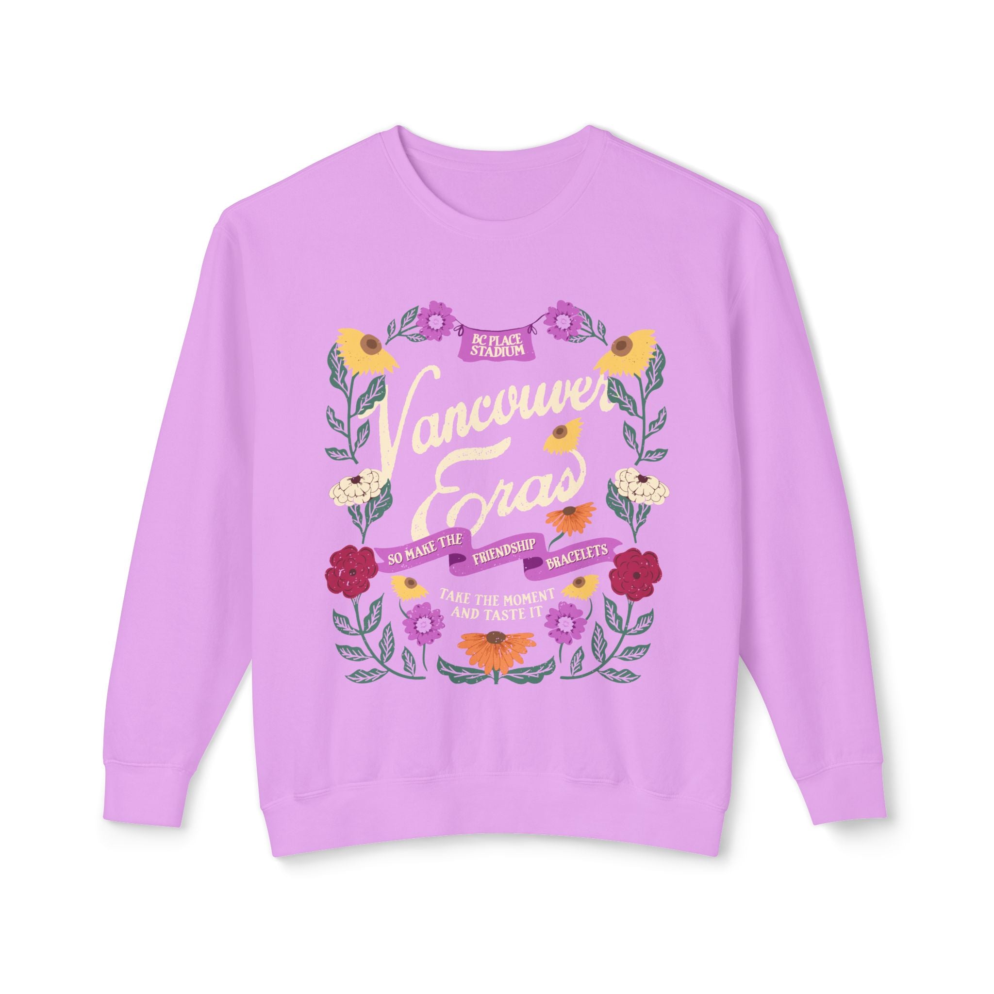 Vancouver Eras Floral Surprise Song Piano Lightweight Crewneck