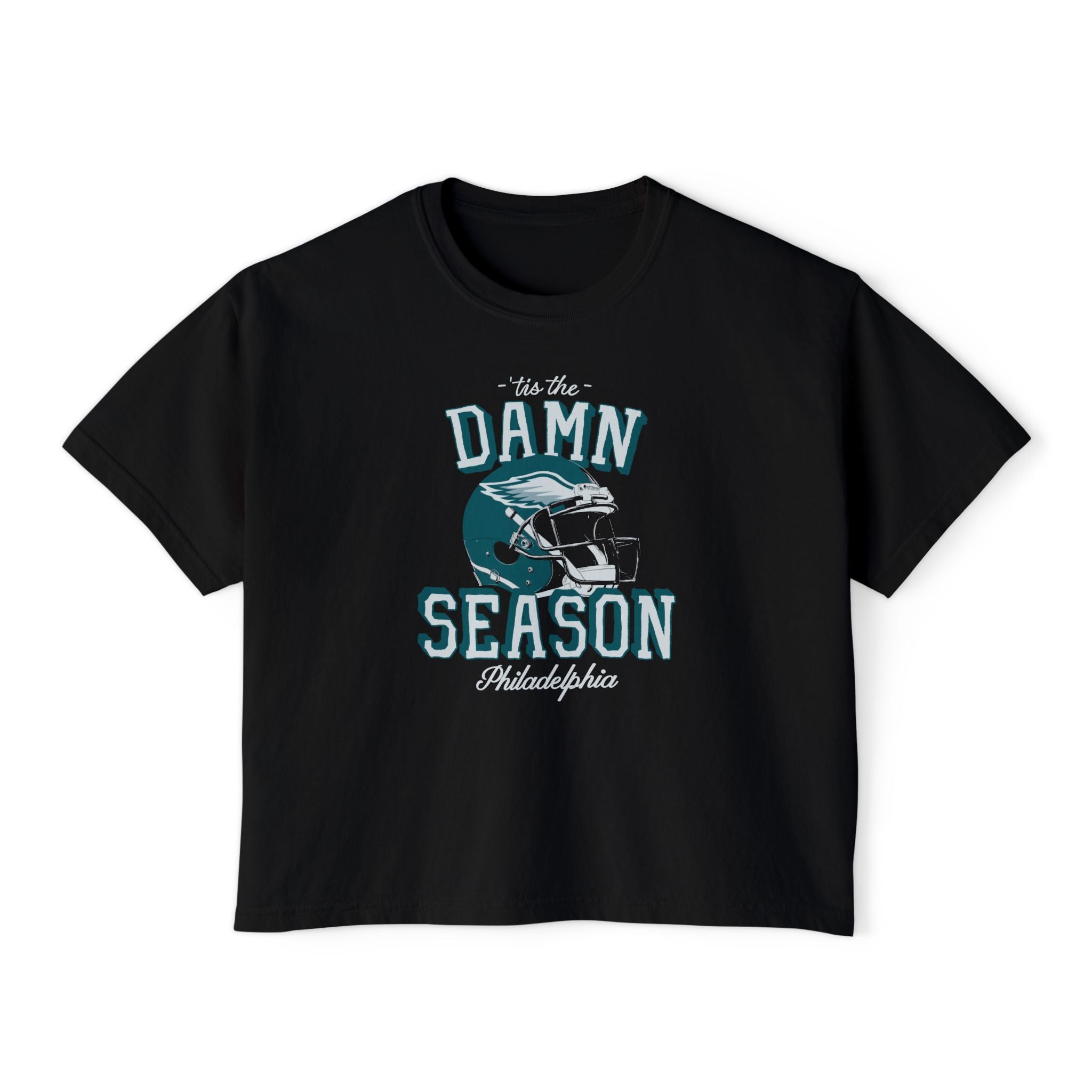 Tis The Damn Season Philly Football Crop Top