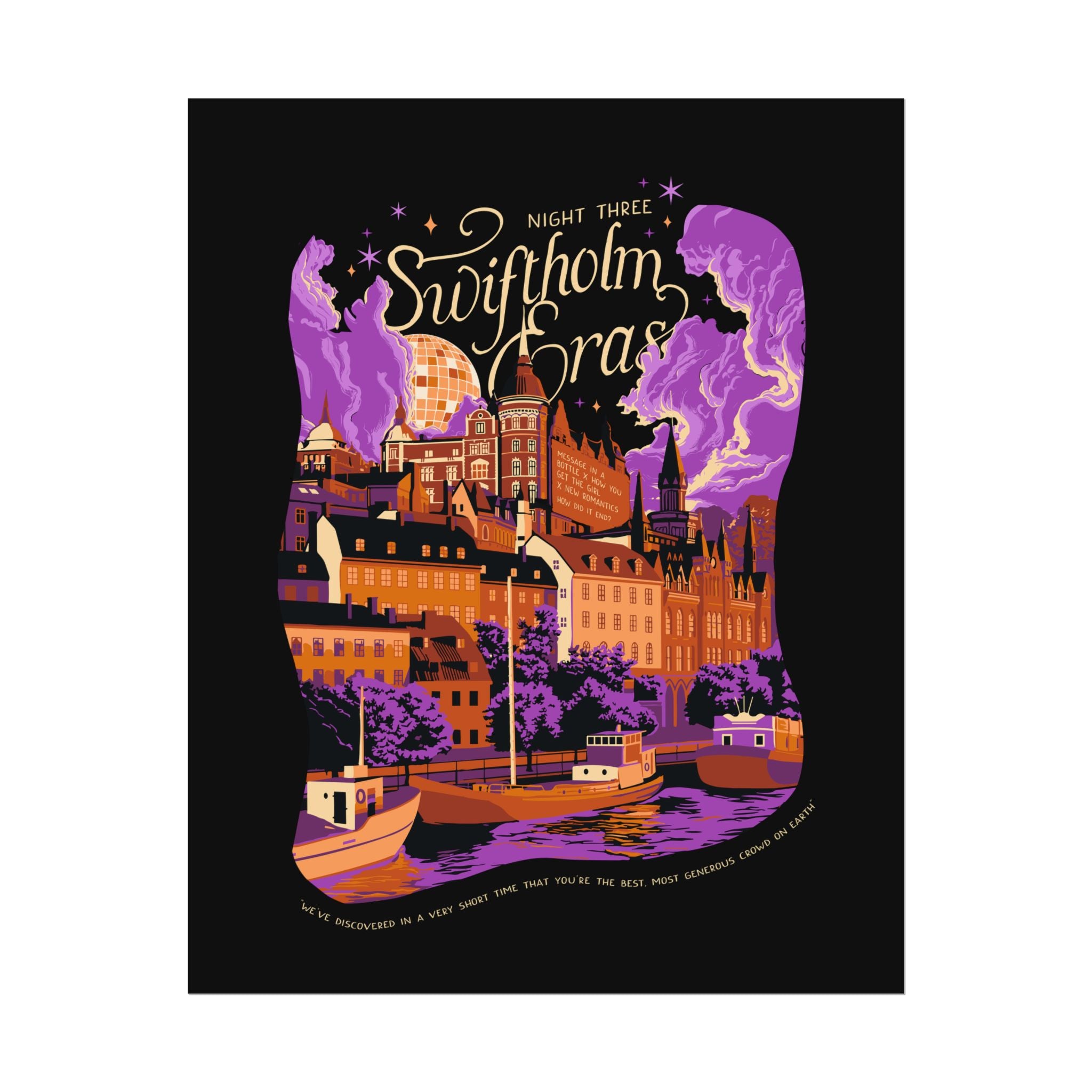 Black Night Three Swiftholm Eras Poster