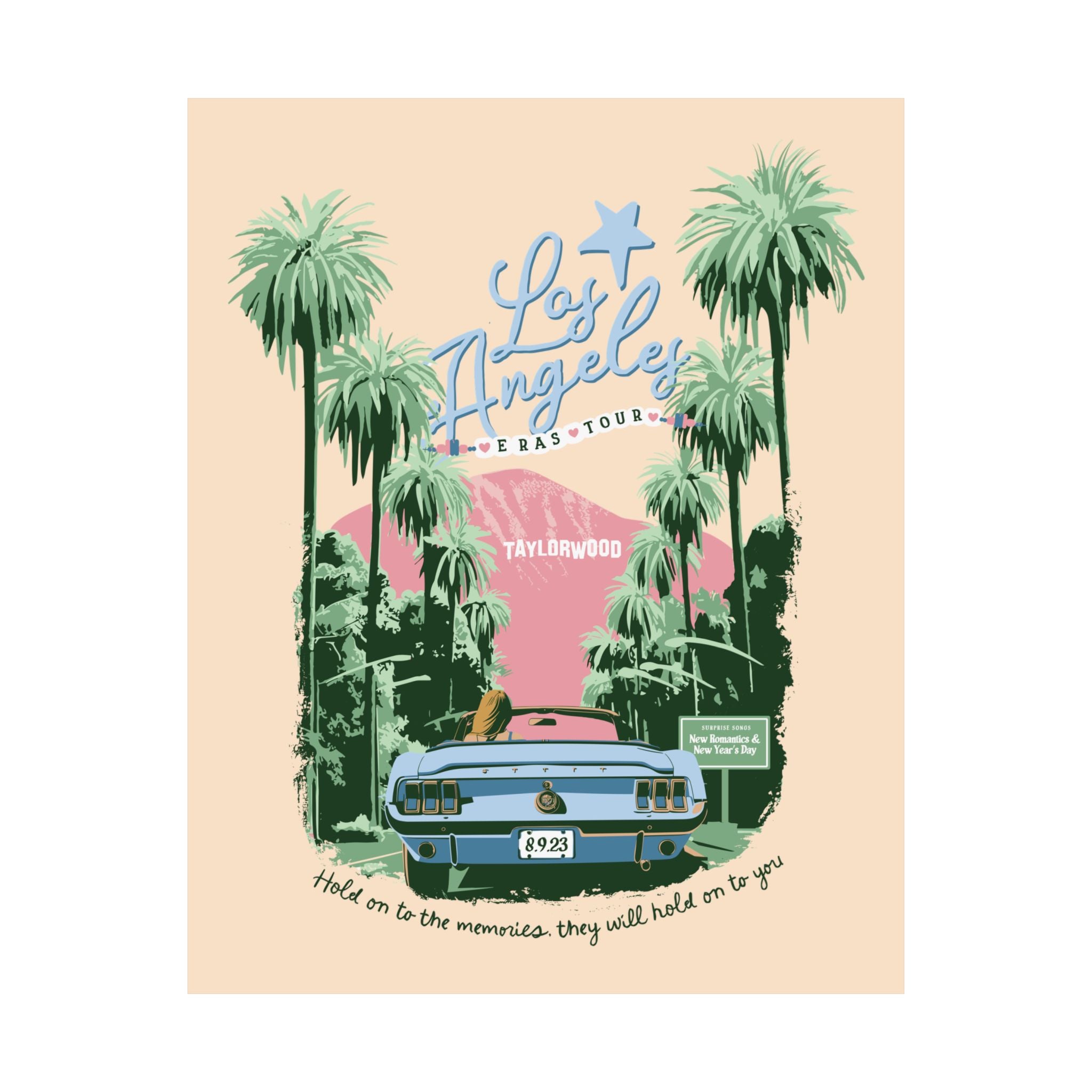 Los Angeles Eras Night Six Taylorwood Poster