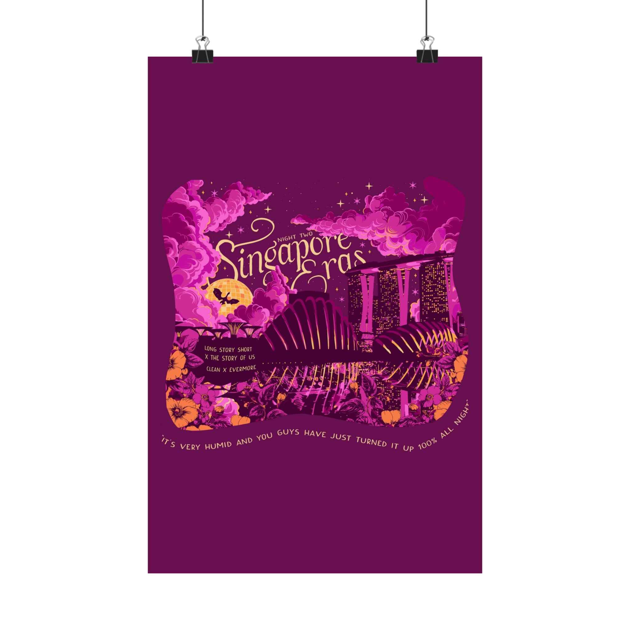 Berry Night Two Singapore Eras Poster