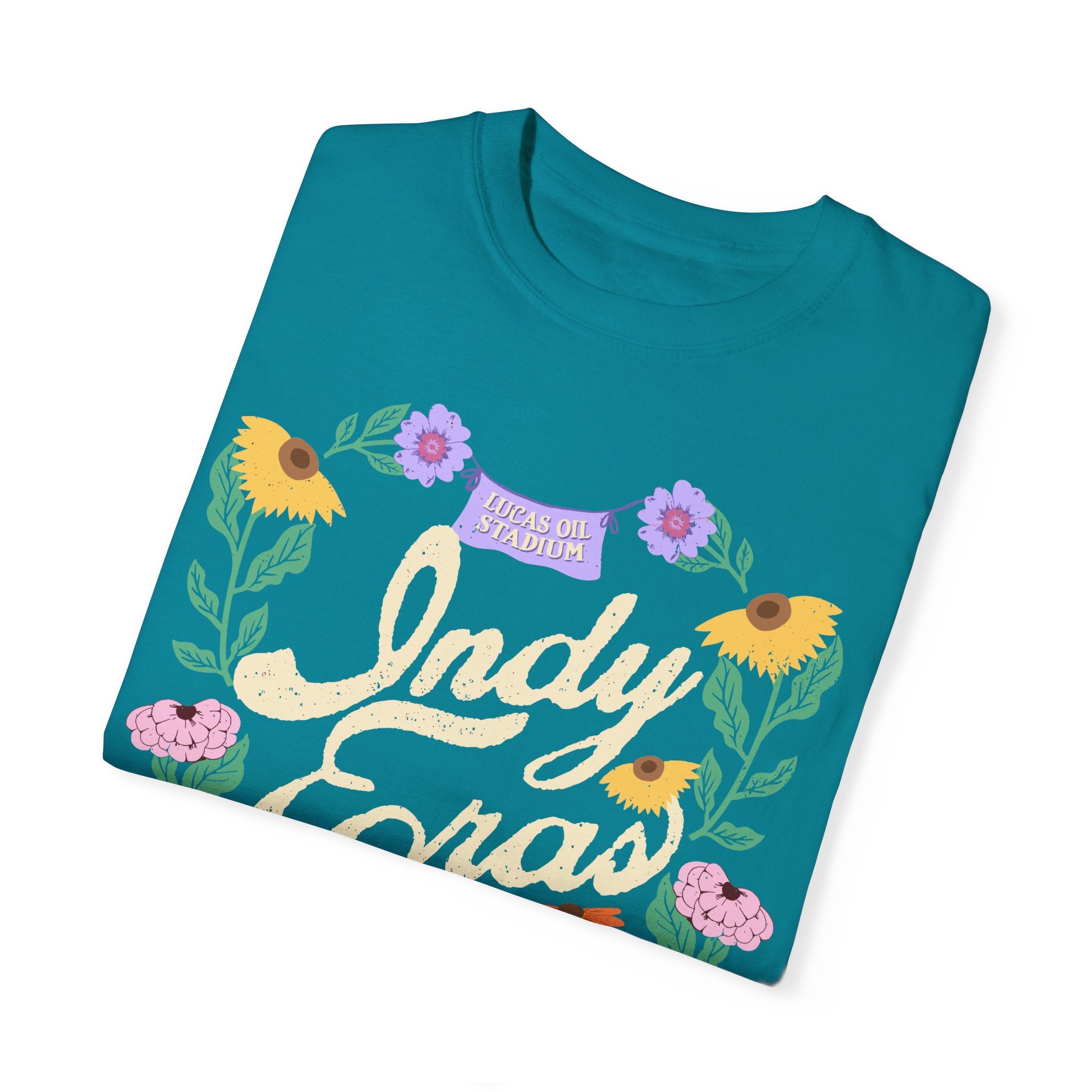 Indy Eras Tour  Floral Piano Comfort Colors Tee