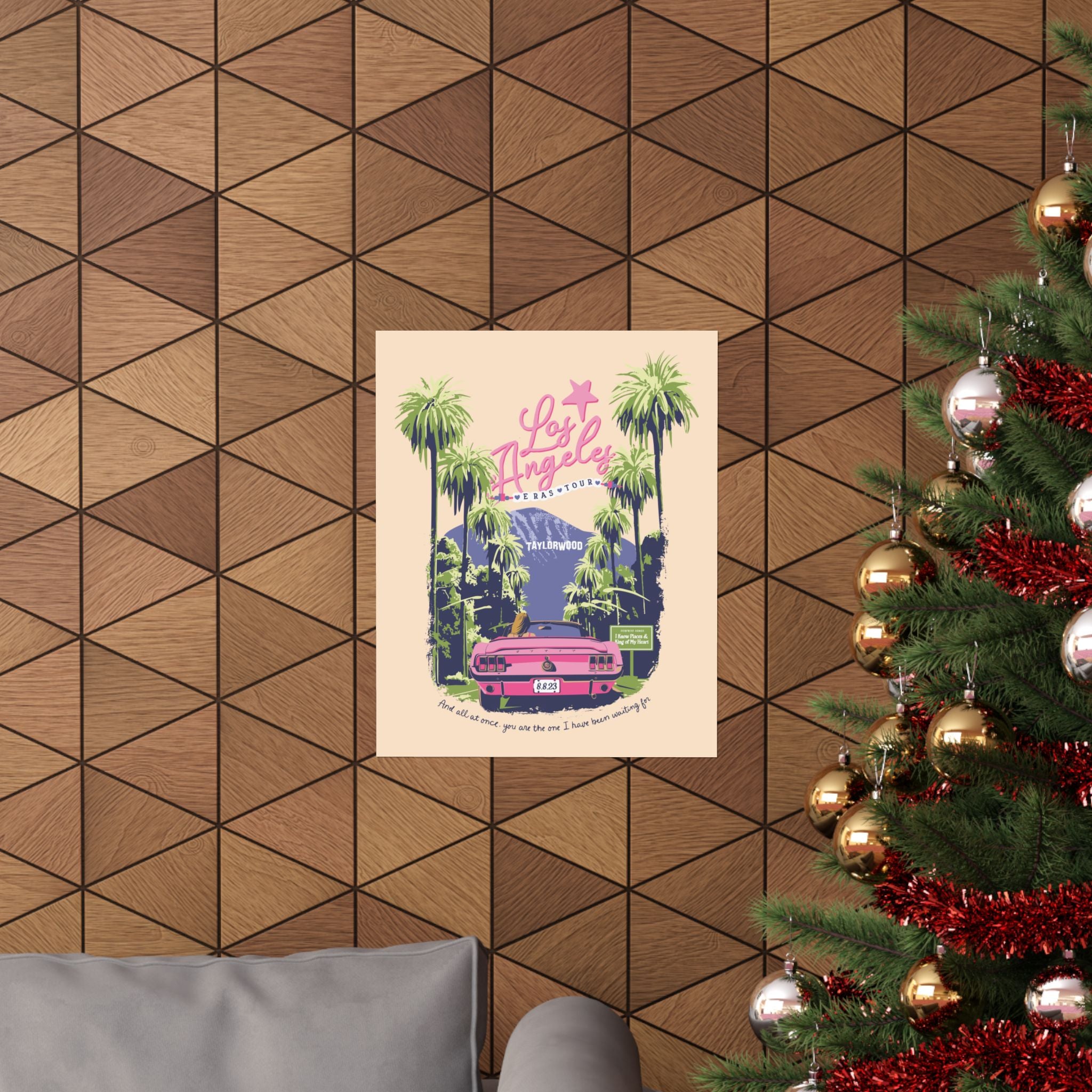 Los Angeles Eras Night Five Taylorwood Poster