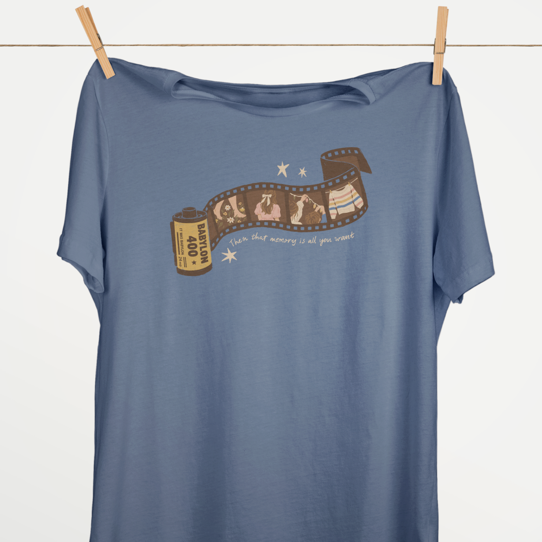 That Memory Is All You Want Tee in Blue Jean