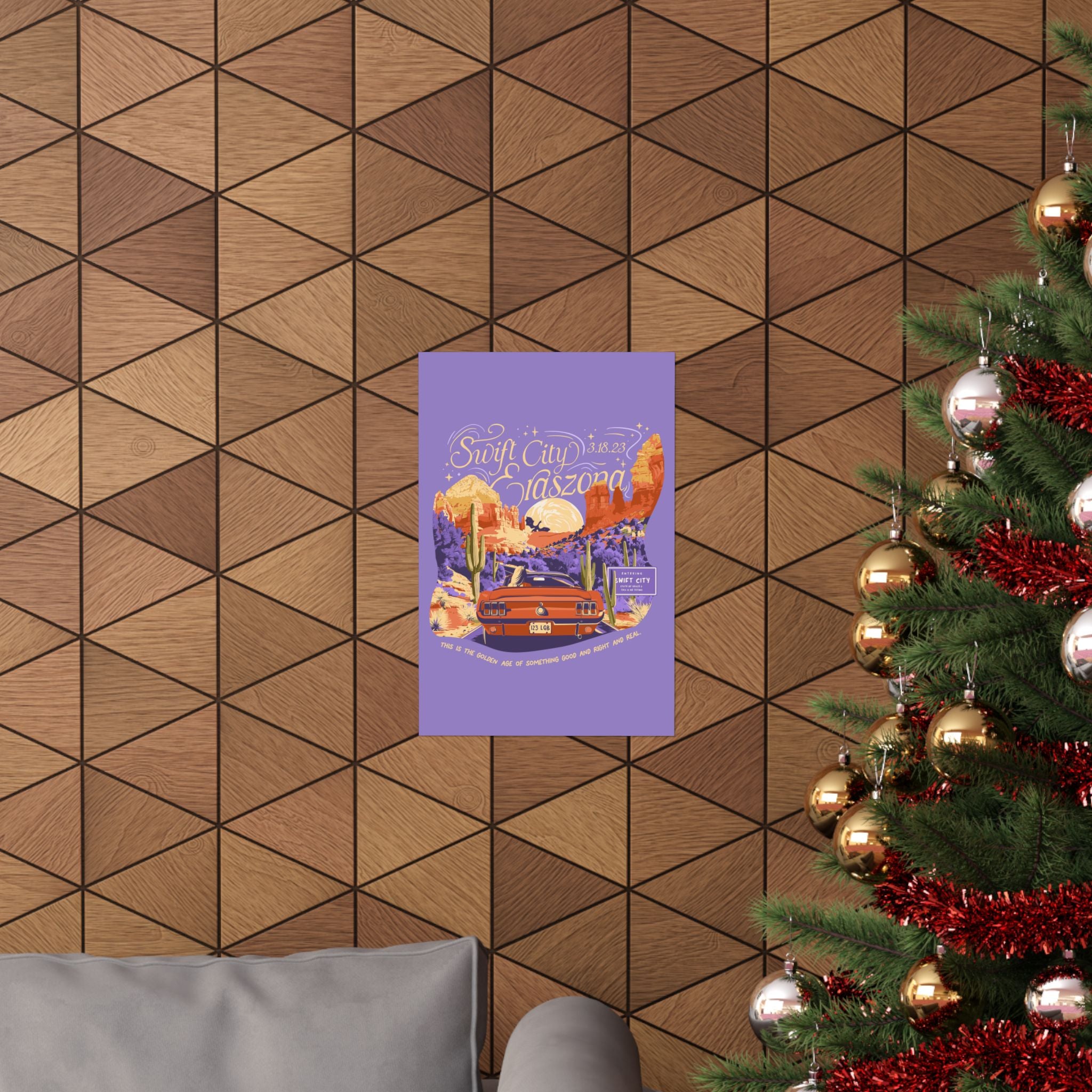 Purple Night Two Sedona Drive Eraszona Tour Poster