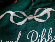 Holly and Ribbon Woven Blanket