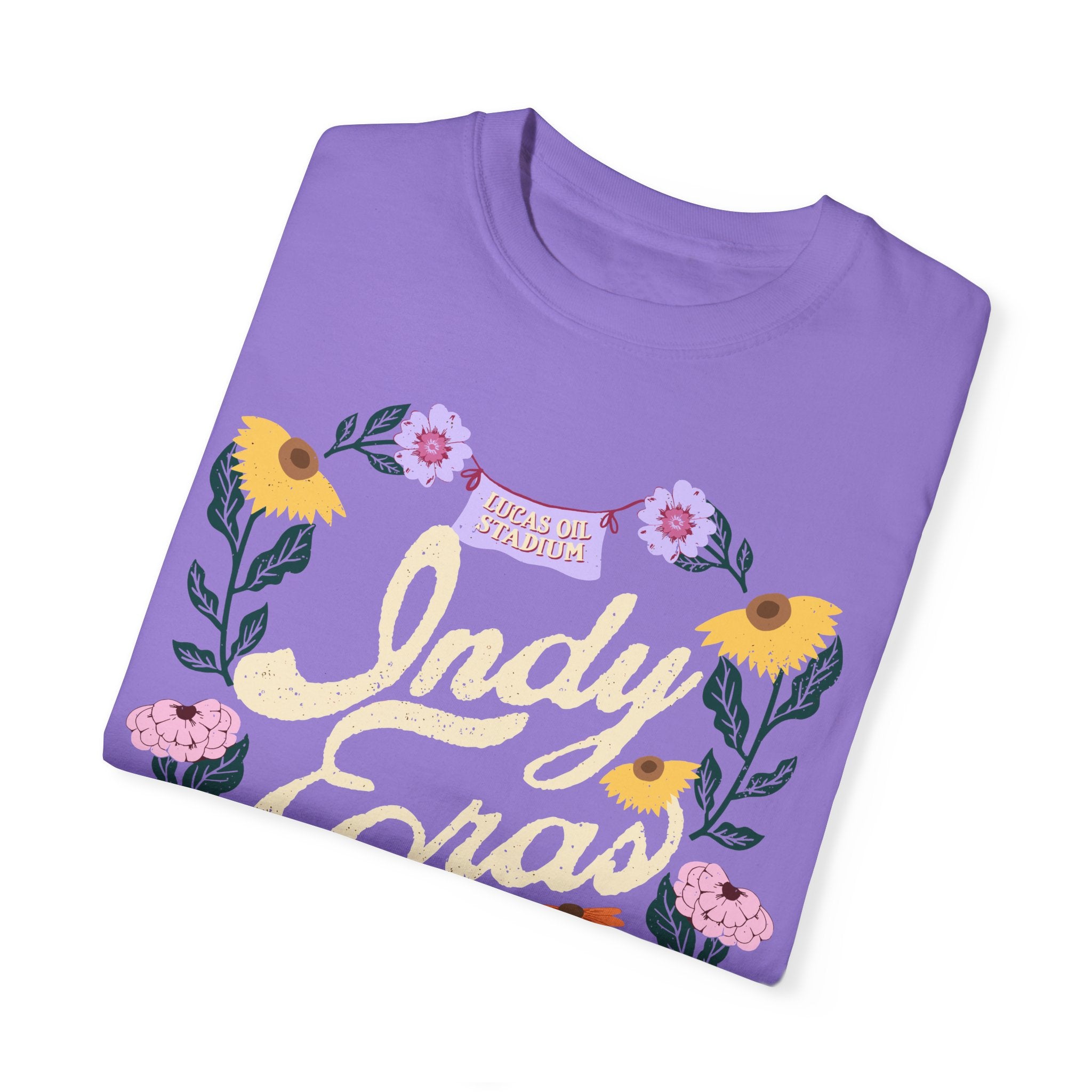 Indy Eras Tour  Floral Piano Comfort Colors Tee