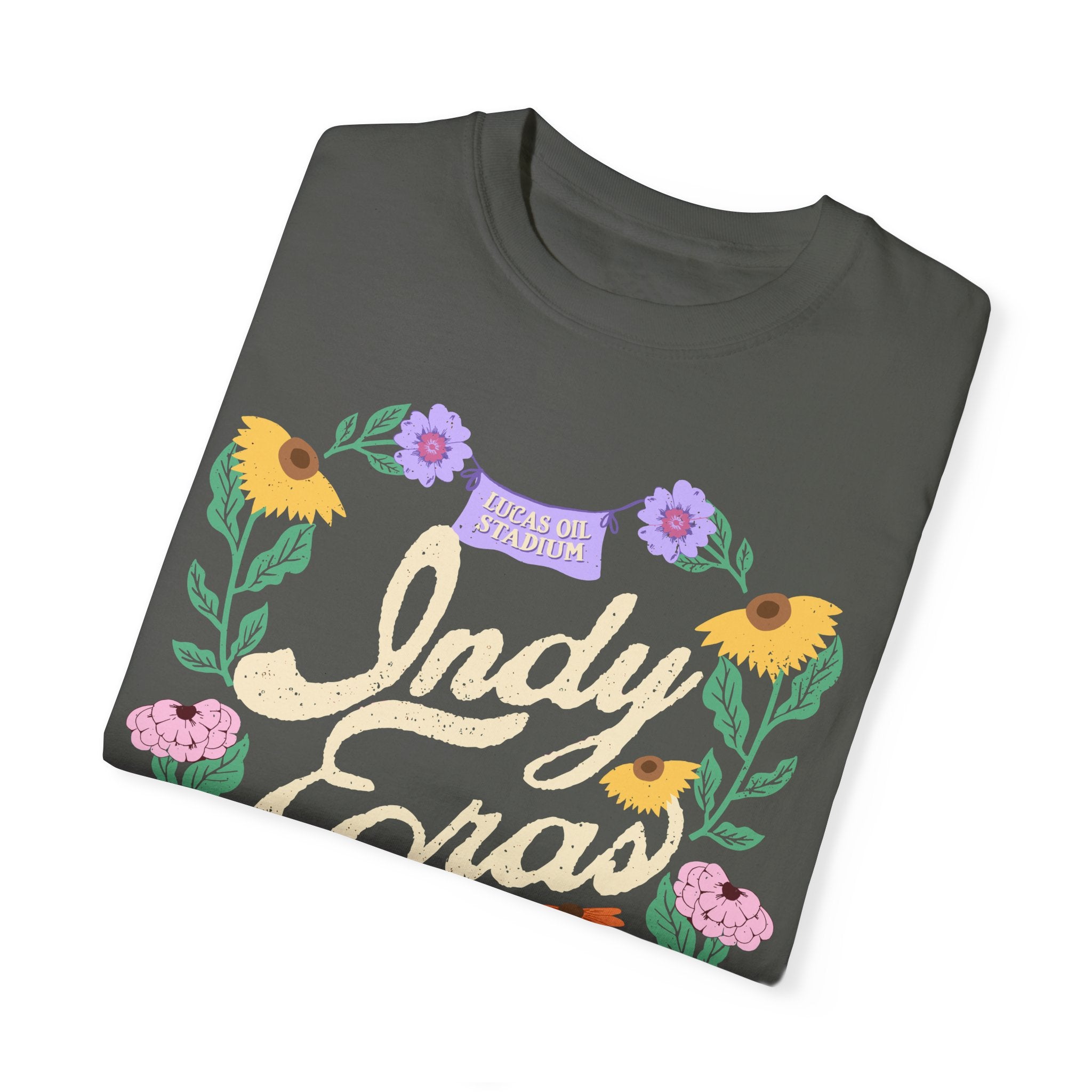 Indy Eras Tour  Floral Piano Comfort Colors Tee