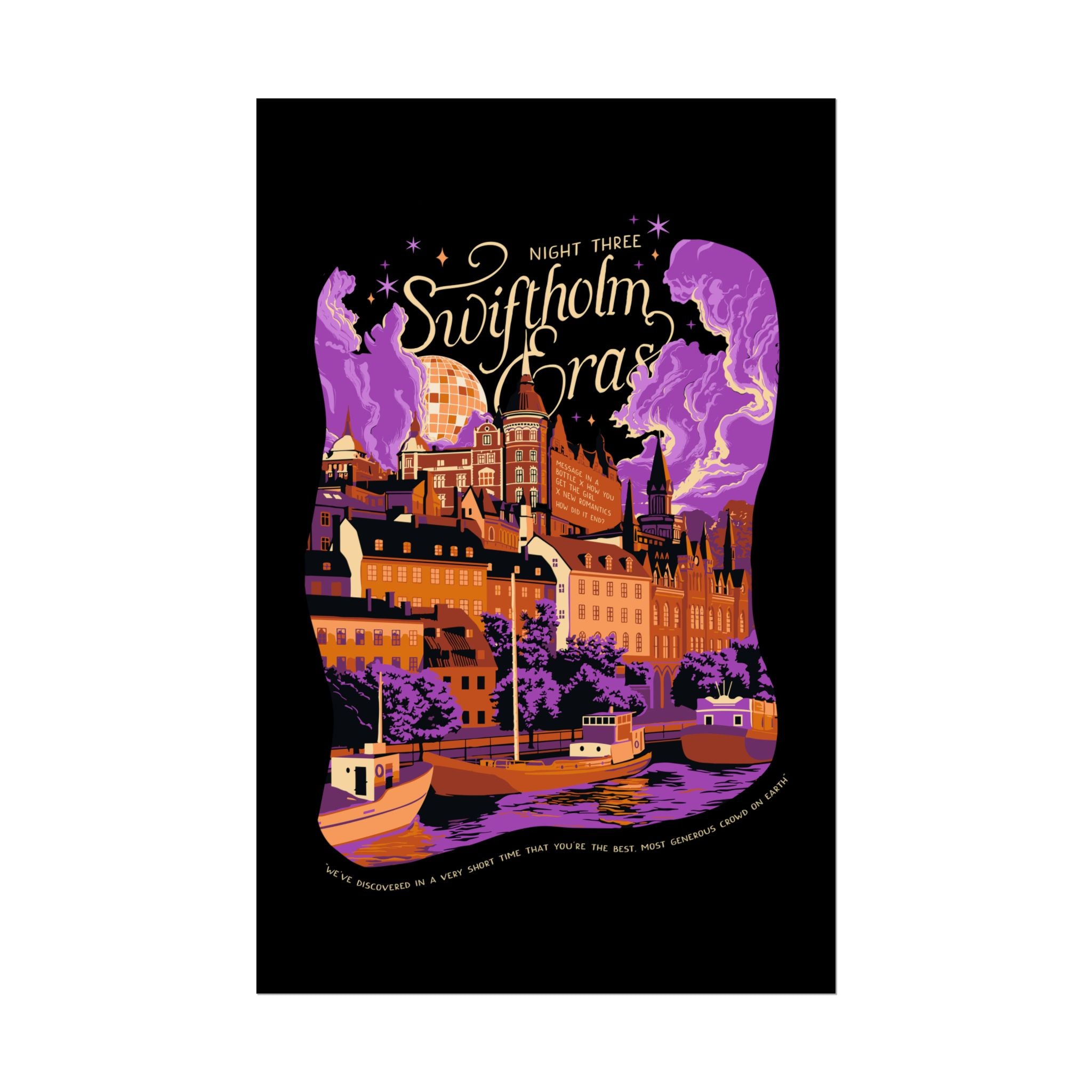 Black Night Three Swiftholm Eras Poster