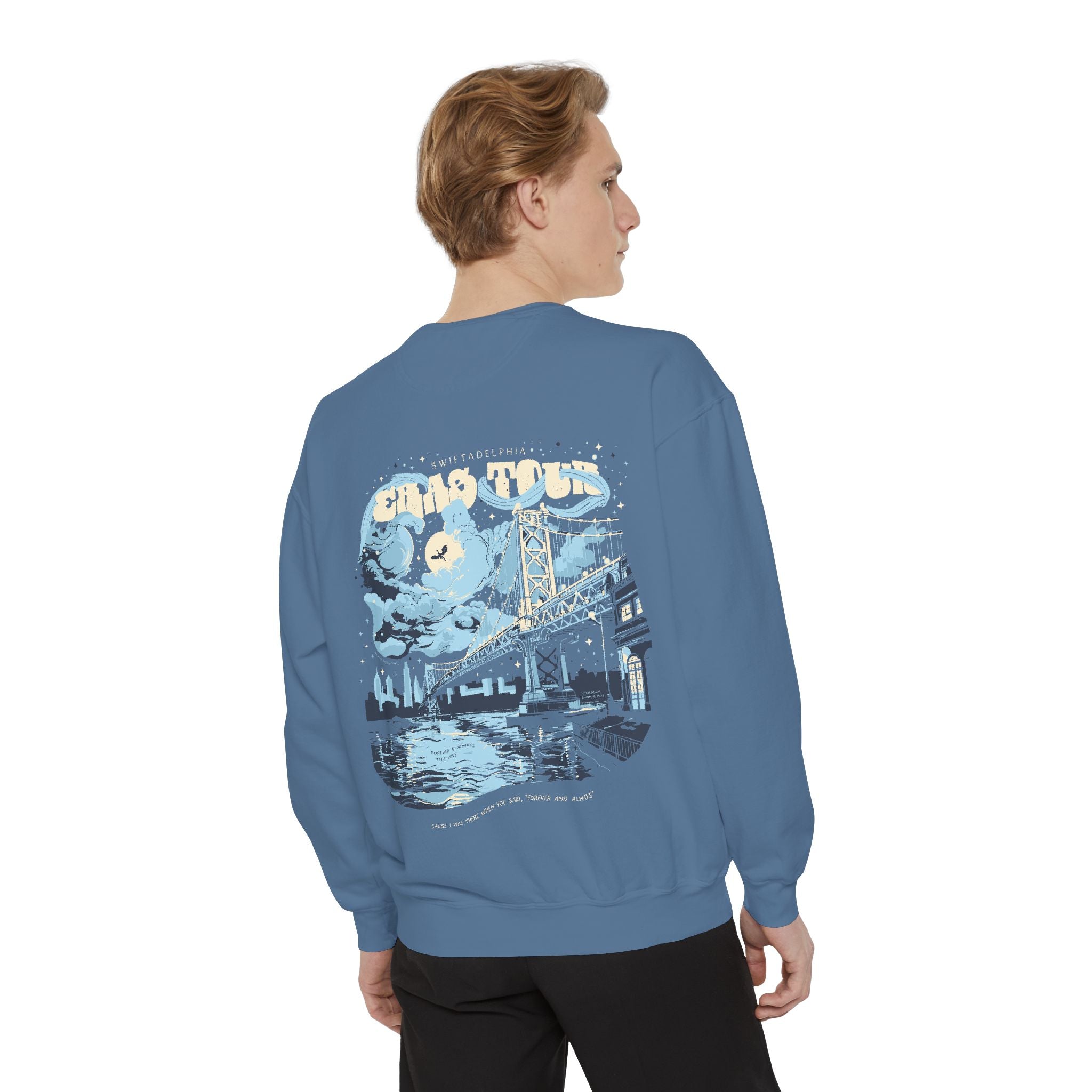 Night Two Swiftadelphia Skyline Eras Tour Crewneck