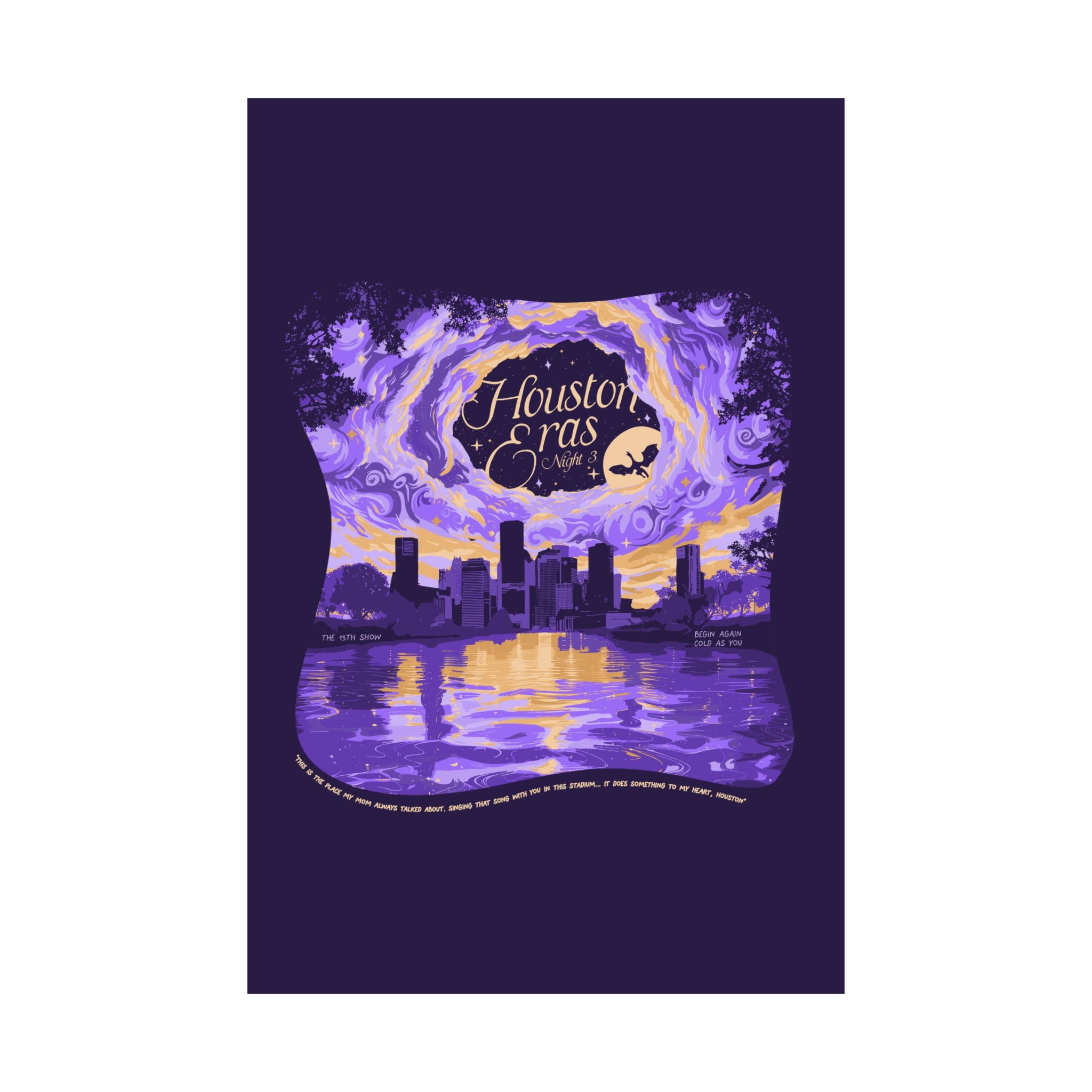 Purple Night Three Houston Eras Poster