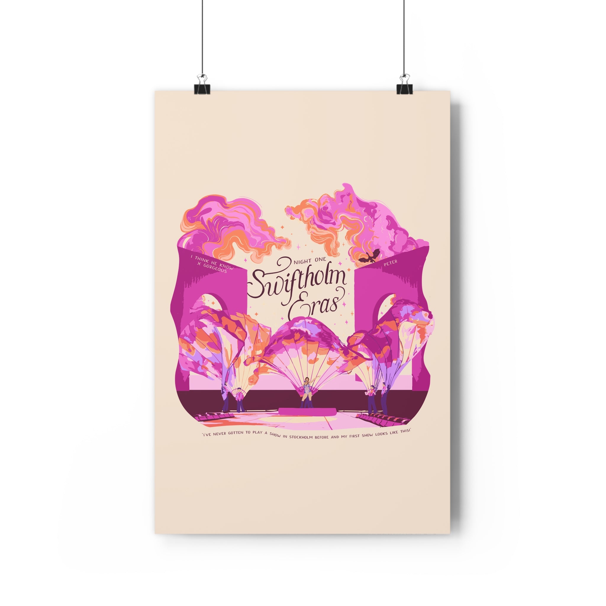 Ivory Night One Opening Swiftholm Eras Tour Poster