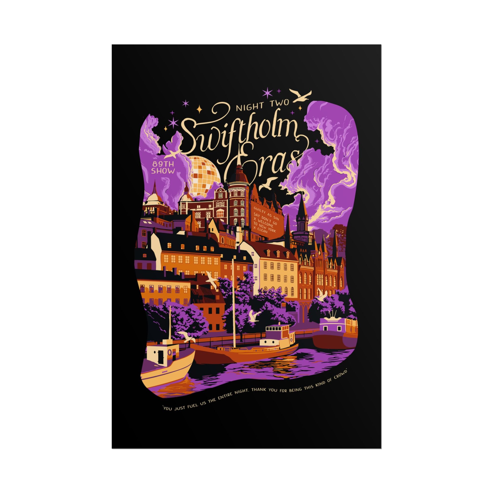 Black Night Two Swiftholm Eras Poster