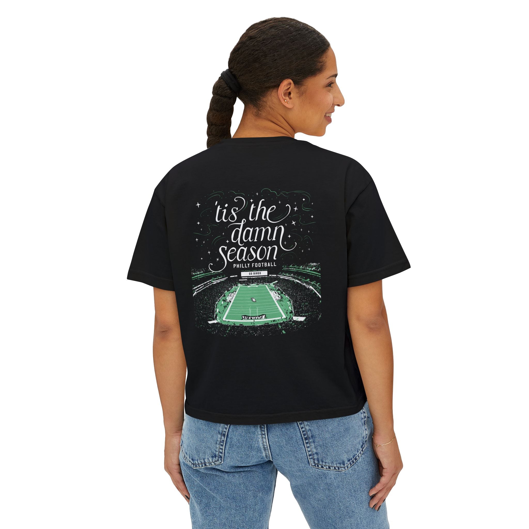 Bird Gang Philly Football Crop Top