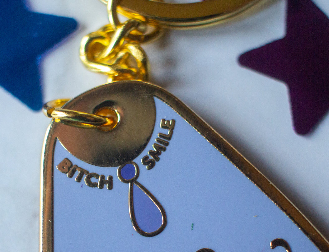 I Cry A Lot But I Am So Productive Keychain