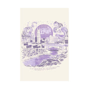 Night One Nashville Eras Tour Skyline Ivory Poster